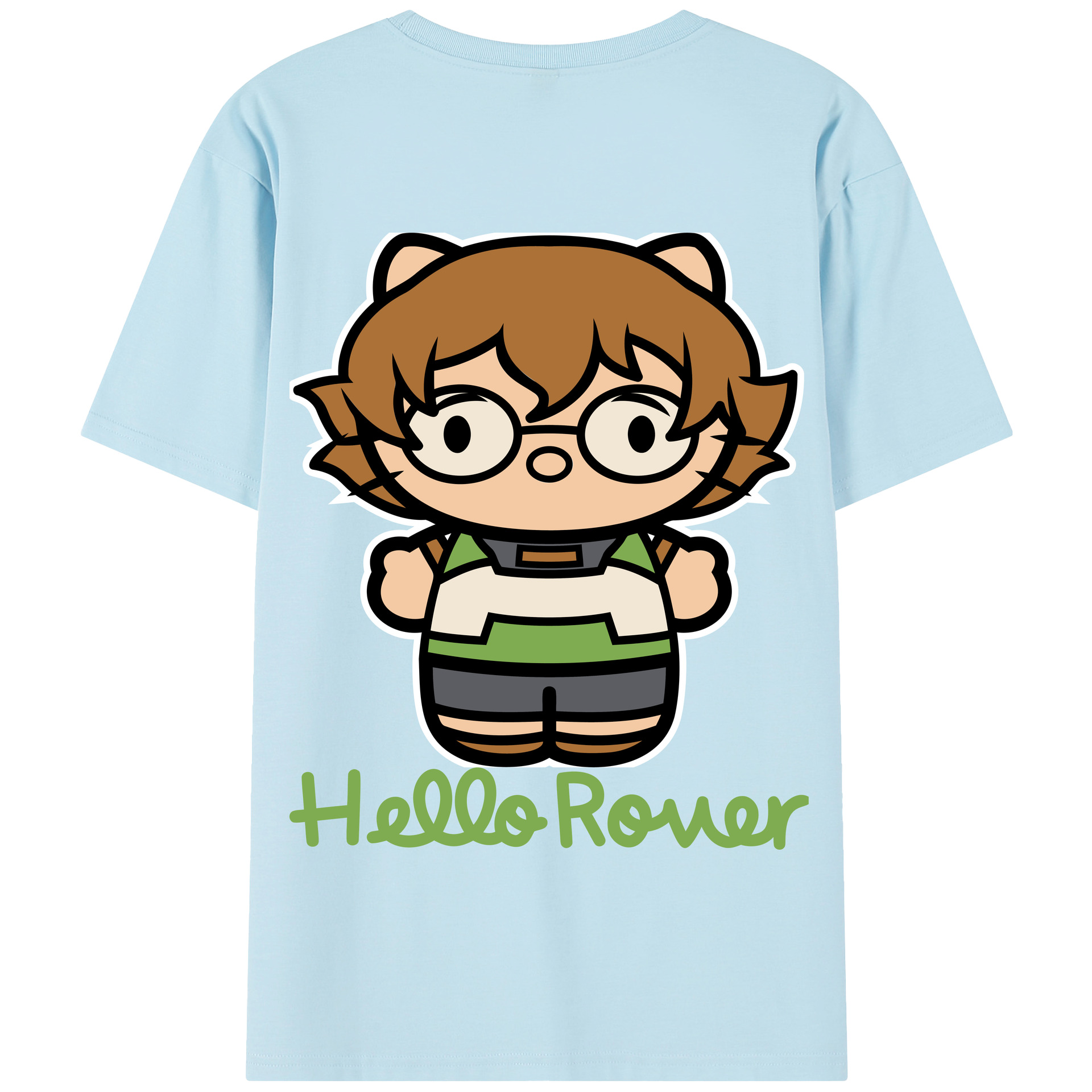 （画像用） Hello Kitty ハローキティ 綿100％半袖Tシャツ（背面プリント）